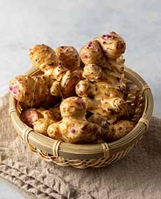 Bowl Of Raw Sunchokes