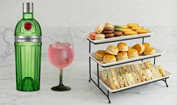 Gin Tea Cocktail & Snacks