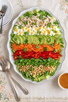Thai Cobb Salad On A Platter