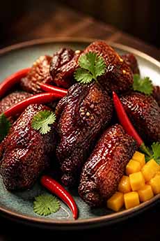 Spicy Thai Chicken Wings With Salted Mango