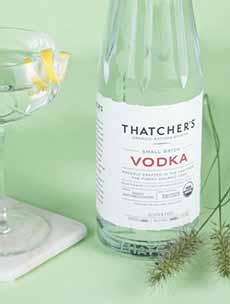 Bottle Of Thatcher's Organic Vodka