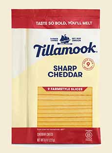 Package Of Tillamook Cheddar Slices