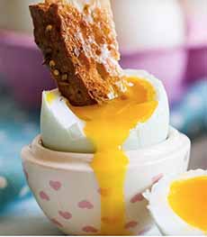 Toast Fingers or Toast Soldiers, Dipping Into A Soft-Boiled Egg