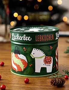 Lebkuchen Tin From Leckerlee With Toy Horse & Ornament
