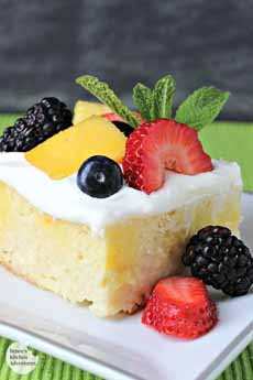 Tres Leches Cake With Fruit