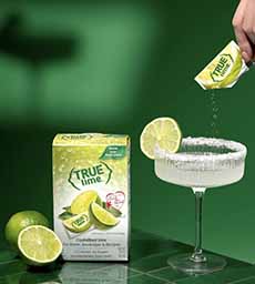 A box of True Lime flavor packets and a Margarita