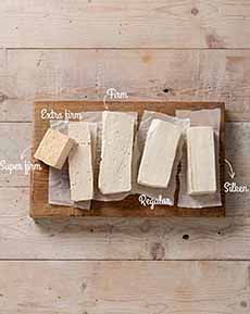 Four Firmness Levels Of Tofu