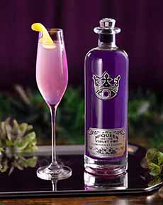 Purple Cocktail Made With McQueen & The Velvet Fog Ultraviolet Edition Gin