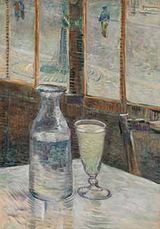 Van Gogh: Cafe Table with Absinthe (1887)