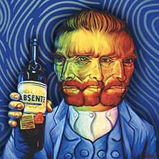 Van Gogh Portrait On Absente Package