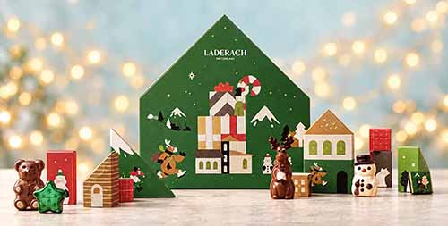 Läderach's winter village Advent calendar.