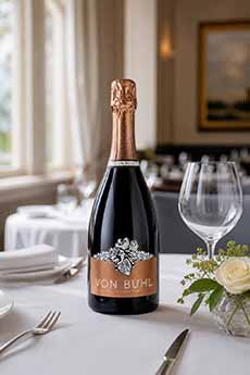 A bottle of Sekt from Von Buhl.