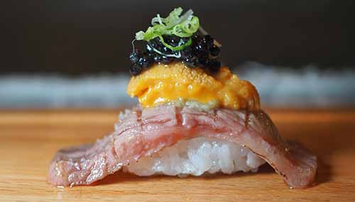 Sushi Surf & Turf: Uni & Wagyu