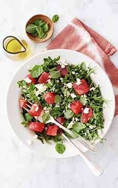 Watermelon, Arugula & Feta Salad