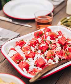Watermelon & Goat Cheese Salad Recipe
