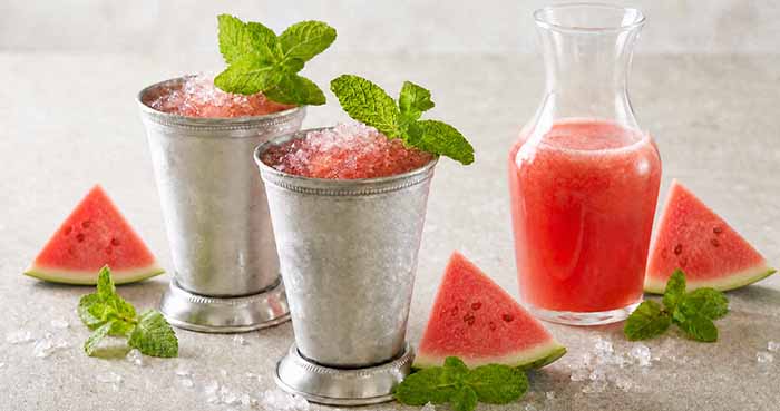 A Watermelon Mint Julep