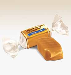 Werther's Sugar-Free Caramels, 1 Wrapped, 1 Unwrapped