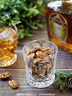 Candied Pecans In A Shot Glass