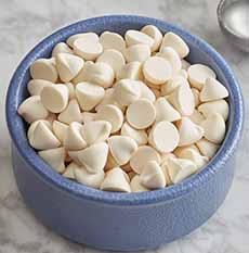 Guittard White Chocolate Chips In Bowl