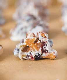 White Chocolate Dried Fruit & Nut Clusters