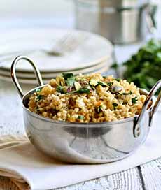 Whole Wheat Couscous Pilaf