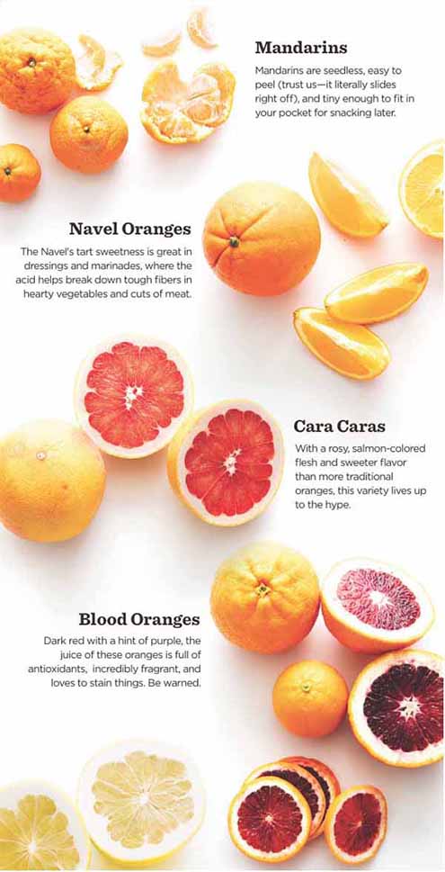 Assorted Citrus Chart