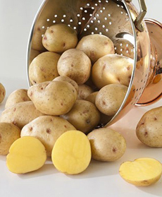 Yukon Gold Potatoes In A Colander