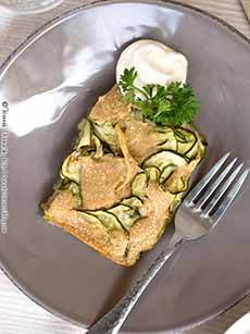 Savory Kugel With Zucchini