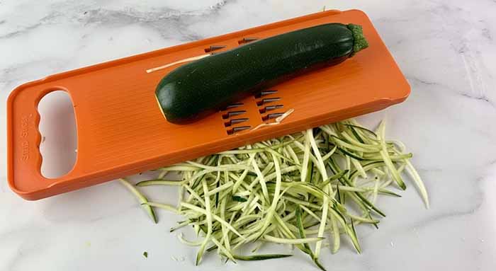 Zucchini Noodles Made With A Mandoline